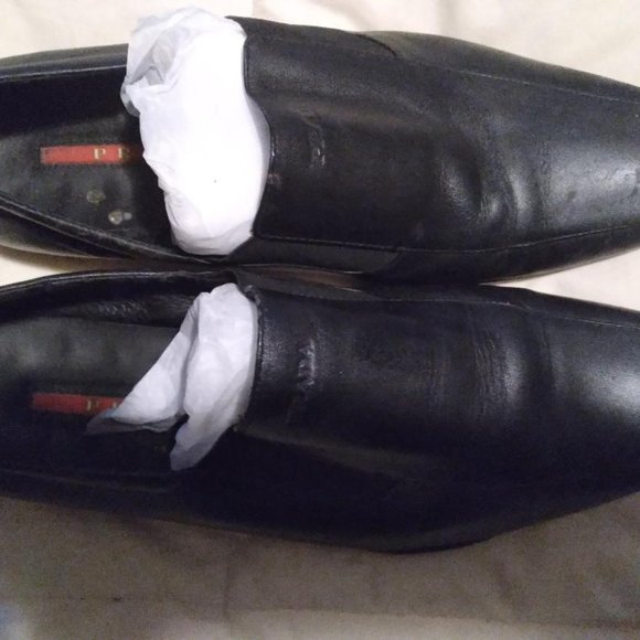real prada loafers hardly used...size 11 main image 4